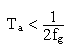 Ta=1/2*1/fg