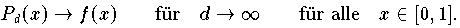 P_d(x)\to f(x)\qquad\mbox{f
