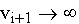$v_{i+1}\rightarrow \infty $