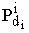 $P_{d_i}^i$